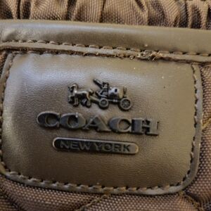 Chocolate Brown Authentic Coach Boots - Women's Quilted -Size 9B